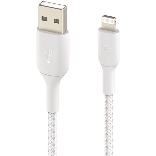 BELKIN - kabel - Flätad kabel Lght USBA 2M blc - B