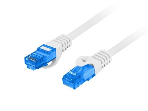 LANBERG PATCHCORD S/FTP CAT.6A 0,5M GRÅ LSZH