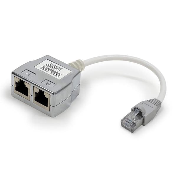 RJ45 nätverksdelare - Waytex - 35052 - Cat 5E - Skärmad - 1 hane till 2 honor