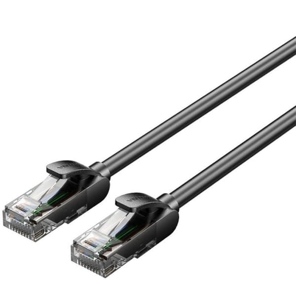 Nätkabel UTP Styv Kategori 5e Vention IABBM Svart 12 m