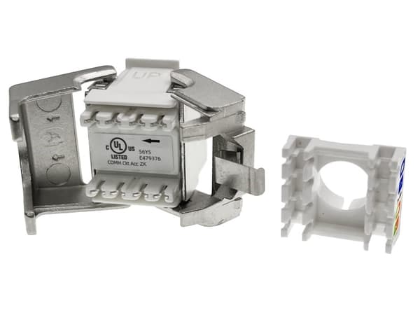 Alantec MB004-1 RJ45 værktøjsfri STP kat.6 PoE+ keystone-modul ALANTEC Plus - Forbedret transmissionsydelse