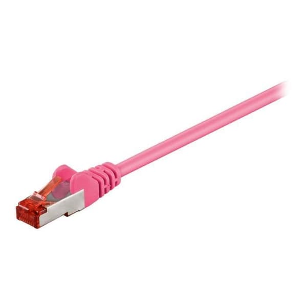 MicroConnect nätverkskabel RJ-45 (M) till RJ-45 (M) 20 m SFTP, PiMF CAT 6 halogenfri, blockerad rosa