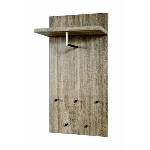 Haku Mà¶bel 42758 Vägggarderob Tryffel Ek/Rostfritt stål Look 31 x 49 x 100 cm
