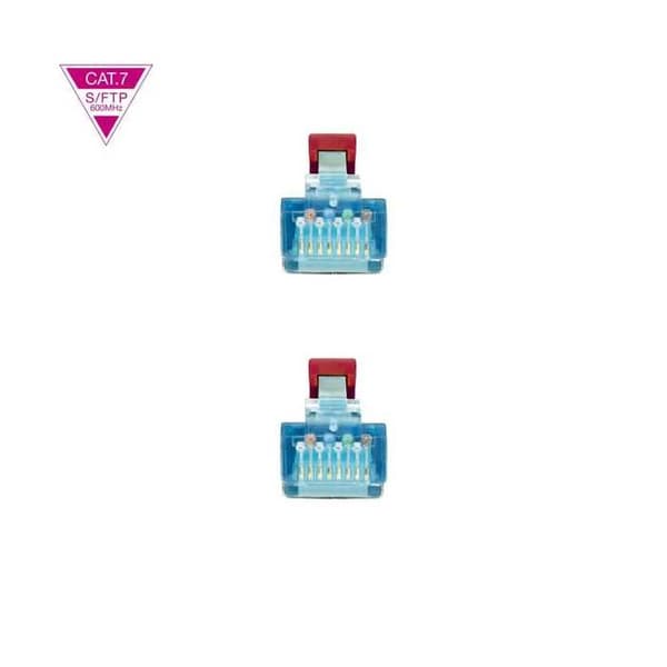 Nätverkskabel - Nanocable - RJ45 - Kategori 7 - 10 Gbit/s - 2 M - Röd