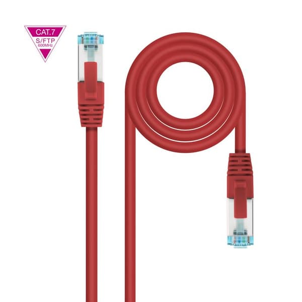 Nätverkskabel - Nanocable - RJ45 - Kategori 7 - 10 Gbit/s - 2 M - Röd