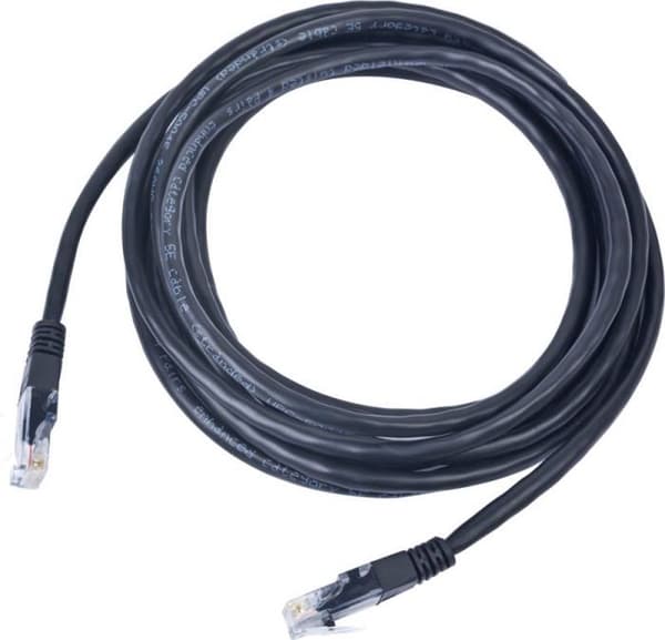 Kabel - nätverksadapter - telefoni Gembird - PP12-5M/BK - 5 m nätverkskabel