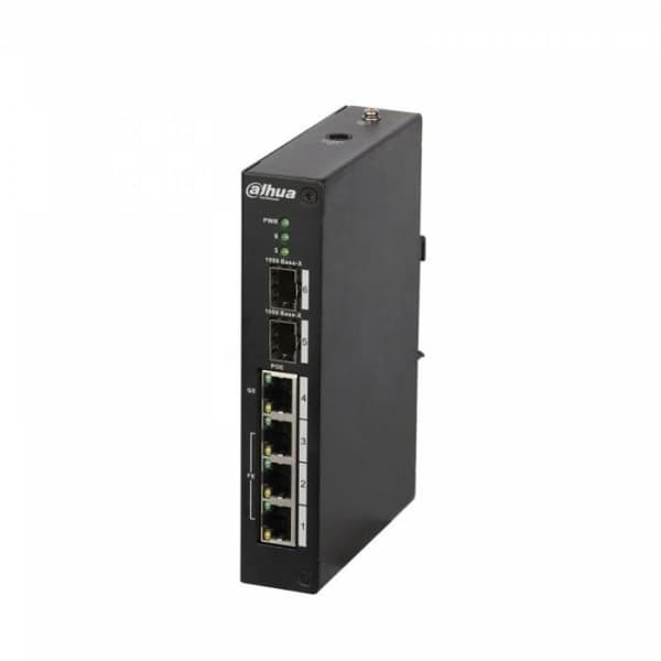 Dahua Europe PFS3206-4P-96 nätverksswitch Managed L2 Fast Ethernet (10-100) Svart Ethernet-anslutning som stöder ström via