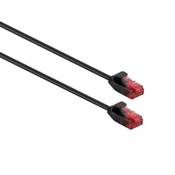 EWENT IM1046 Cat6 nätverkskabel - 2m - U/UTP (UTP) - RJ-45 - Svart
