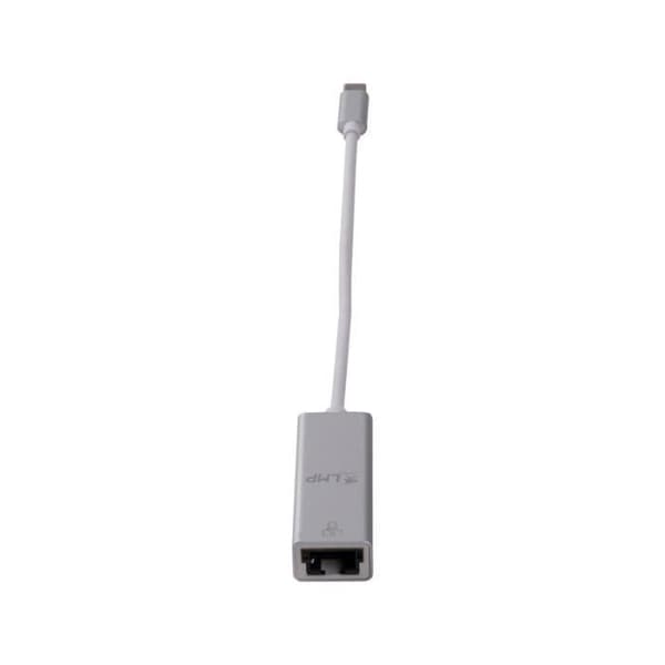 USB-C till Ethernet-adapter - LMP - Silver - Gigabit Ethernet - Ingen drivrutin krävs - USB-C-kontakt