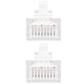 Miniatyrbild 3 av 4: OCIODUAL Nanocable 10.20.0400-L30-W 30cm Cat.6 White RJ45 Ethernet-kabel för PC Bärbara datorer Routers Ethernet LAN-nätverkssladd