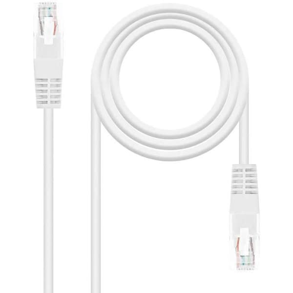 OCIODUAL Nanocable 10.20.0400-L30-W 30cm Cat.6 White RJ45 Ethernet-kabel för PC Bärbara datorer Routers Ethernet LAN-nätverkssladd