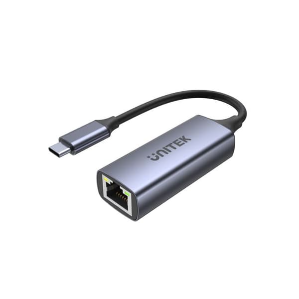 USB-C till Gigabit Ethernet-adapter - UNITEK - Power Delivery 100W - 5 Gbps - Bakåtkompatibel med USB 2.0/1.1