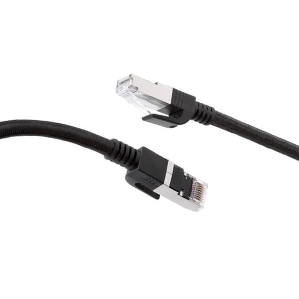 RJ45 Ethernetkabel Trefaldig Skärmning S-FTP Hane-Hane 10m