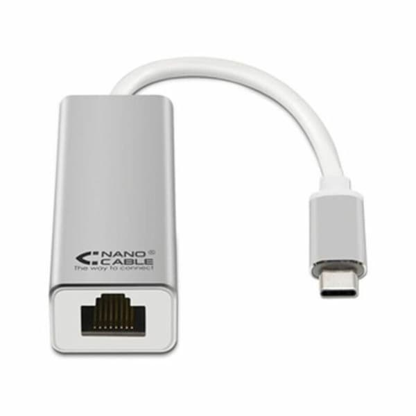 USB 3.0 till Gigabit Ethernet-adapter NANOCABLE 10.03.0402 Silvrig Silver