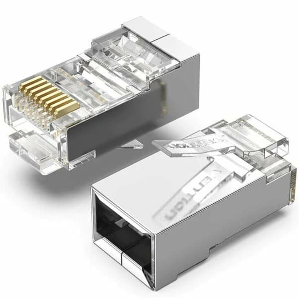 RJ45-liitin Vention IDAR0-50 Hopeinen