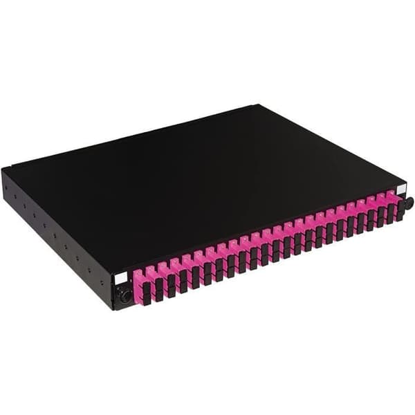 Kopplingsskåp - LINK - LK24SC4PD - 24 SC Duplex OM4 adaptrar - Installerad pigtail - 1U rack