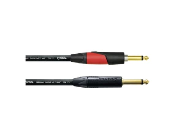Cordial CSI 3 PP-SILENT, 6.35mm, Hankjønn, 6.35mm, Hankjønn, 3 m, Sort