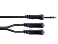 Miniatyrbilde 1 av 5: Cordial EY 0.3 VKK, 6.35mm, Hankjønn, 2 x 6.35mm, Hunkjønn, 0,3 m, Sort