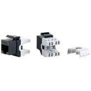 Kit 8 RJ45 UTP CAT 6-kontakter - EQUIP - Keystone-panel - Enkel installation - Vit