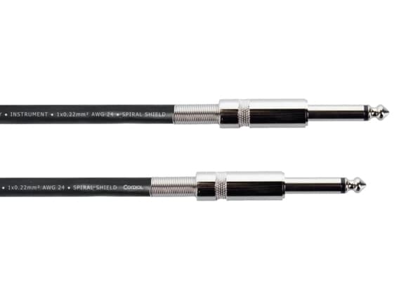 Cordial EI 3 PP Instruments anslutningskabel [1x Jack 6,3 mm (mono) - 1x Jack 6,3 mm (mono)] 3 m