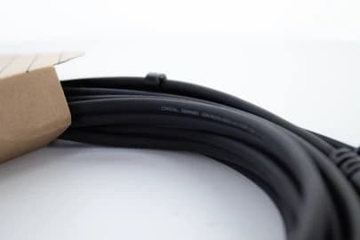 Cordial 14842 Jack / Phono Audio anslutningskabel [2x Jack 6,3 mm (mono) - 2x RCA-kontakter] 6 m svart PVC-mantel, tvillingkabel