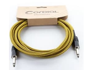 Cordial 14763, 6.35mm, Hankjønn, 6.35mm, Hankjønn, 1,5 m, Sort, Gult