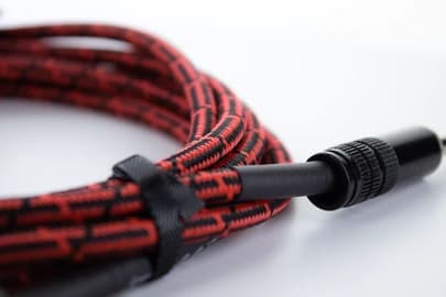 Cordial EI 1,5 PR-TWEED-RD instrumentin liitäntäkaapeli [1x pistoke 6,3 mm (mono) - 1x pistoke 6,3 mm (mono)] 1,50 m musta, punainen