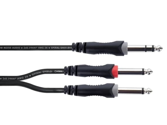 Cordial EY 5 VPP, 6.35mm, Hankjønn, 2 x 6.35mm, Hankjønn, 5 m, Sort