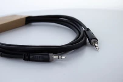 Cordial 14829 Jack Audio Connection Cable [1x Jack 3,5 mm - 1x Jack 3,5 mm] 1,50 m Svart PVC-mantel, tvinnad