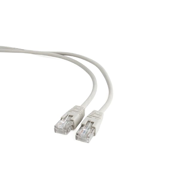 CAT5e UTP-netværkskabel 2 m med guldbelagte stik - grå