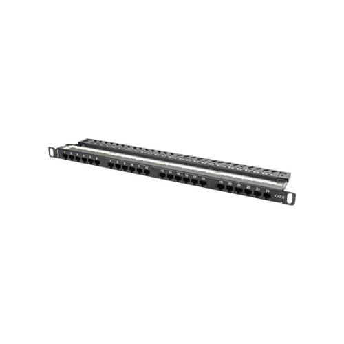 Lanberg PPU6-0024-B - patch-panel - 0.5U - 19" Svart