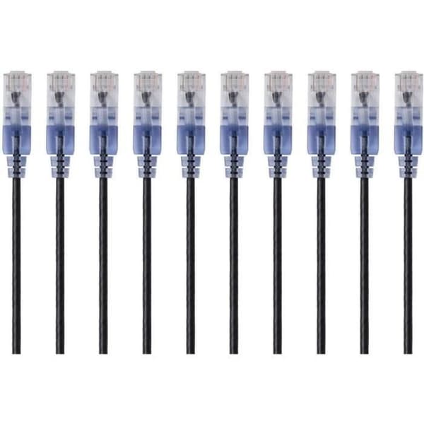 Ethernetkablar Cat6A - MONOPRICE - SlimRun - 10 stycken - 4,2 m - 30 AWG - UTP