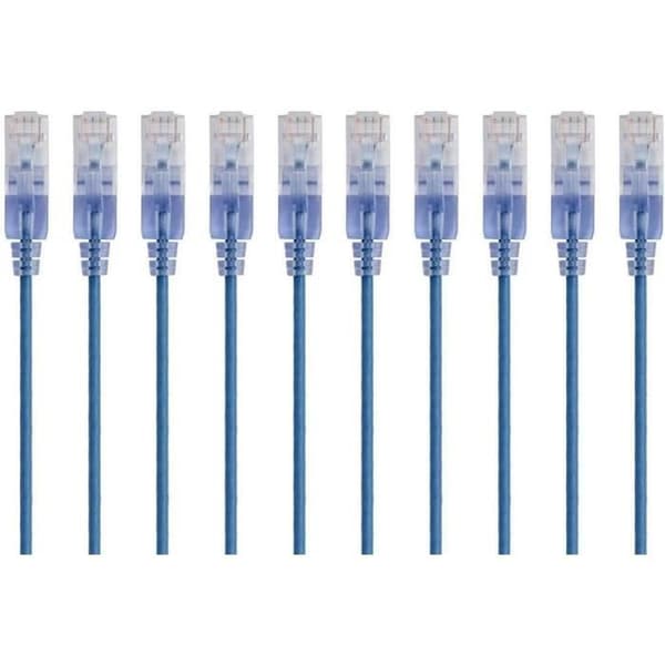 Ethernetkablar Cat6A - MONOPRICE - SlimRun - 10 stycken - 4,2 m - 30 AWG - UTP