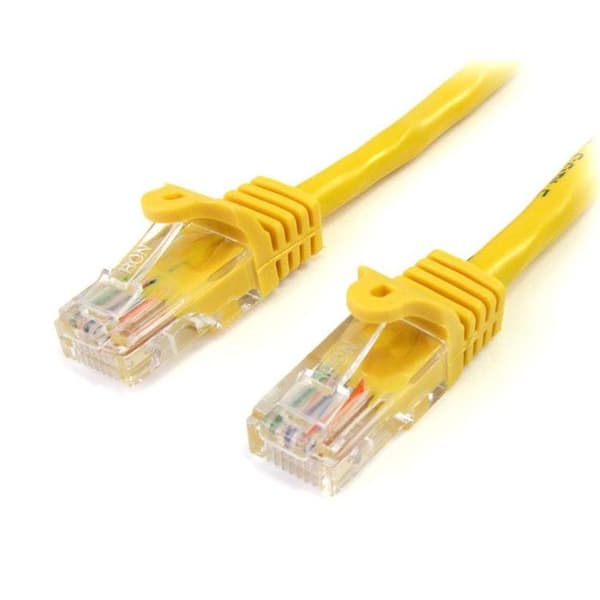 STARTECH 1m Hookless Cat5e UTP Nätverkskabel - M / M - Gul