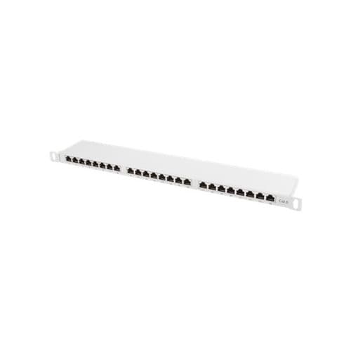Lanberg PPS6-0024-S - patch-panel - 0.5U - 19" Grå