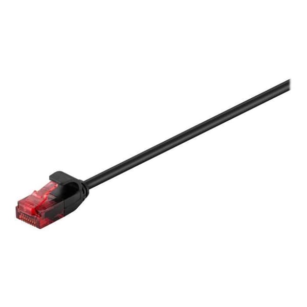 Nätverkskabel - MICRO CONNECT - CAT 6 - 5 m - Utan krok, blockerad - Svart