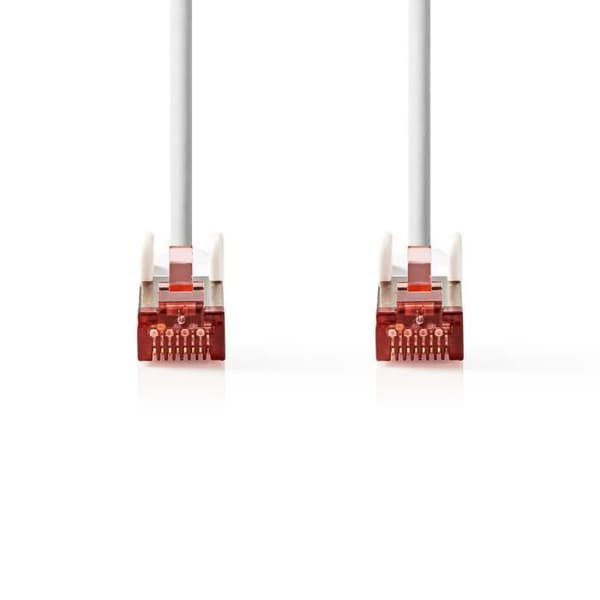 Cat 6 S-FTP nätverkskabel | RJ45 hane - RJ45 hane | 2,0m | Vit ALPEXE-1237