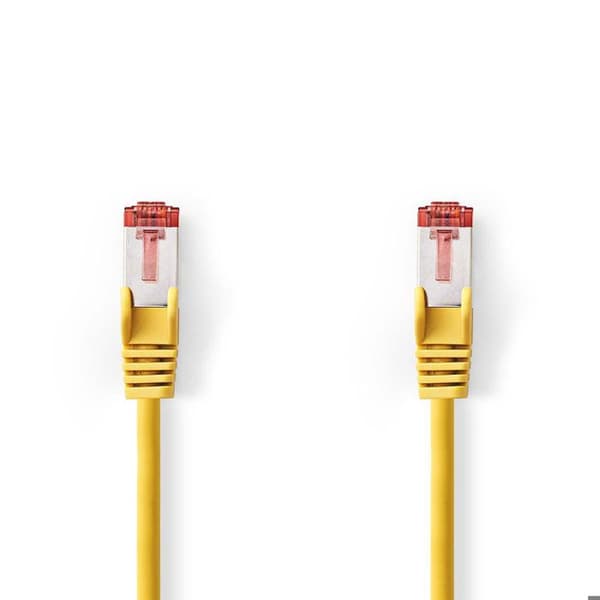 Cat 6 S-FTP nätverkskabel | RJ45 hane - RJ45 hane | 3,0m | Gul nyckel ALPEXE-1252