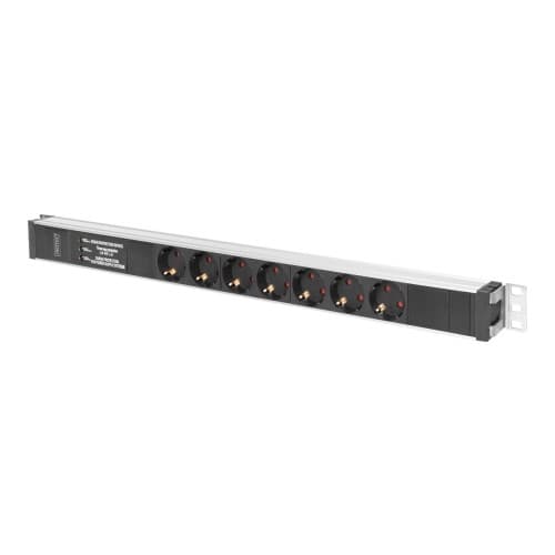 DIGITUS - effektband - 4000 Watt - 3600 VA Svart, Silver