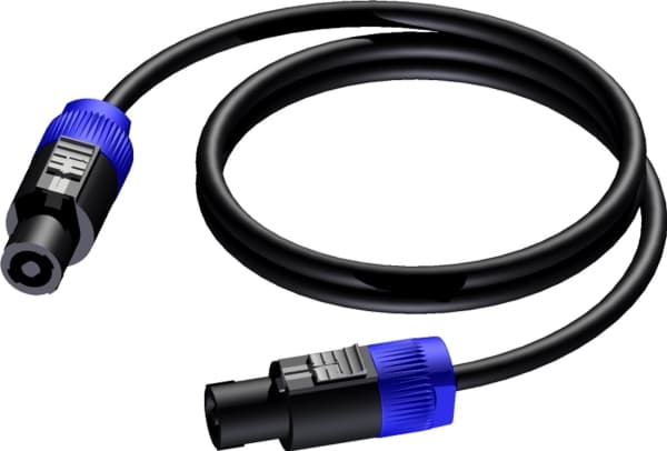 Procab-kabel PROCAB CAB502/1,5 Högtalarkabel - 2-polig honkontakt för högtalare, 1,5 m