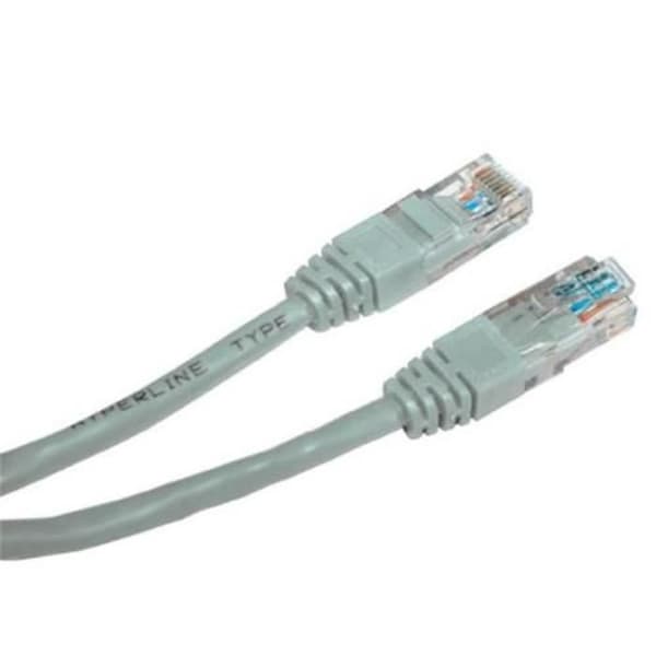 Patch Cord Cat 6 Utp, 2m - Grå, oskärmad, Cat.6 Patch-kablar, metallnätverk