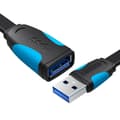 Miniatyrbild 2 av 3: Ventilationskabel - nätverksadapter - telefoni - VAS-A13-B200 - platt USB 3.0, 2 m