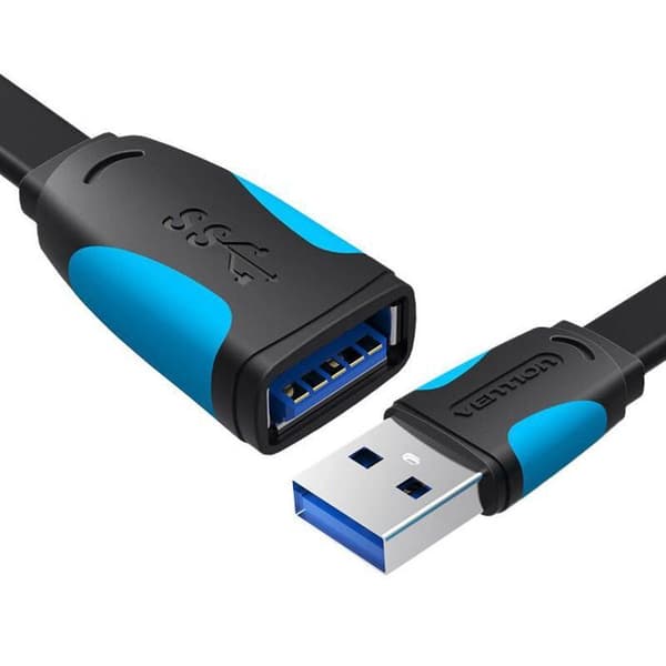 Ventilationskabel - nätverksadapter - telefoni - VAS-A13-B200 - platt USB 3.0, 2 m