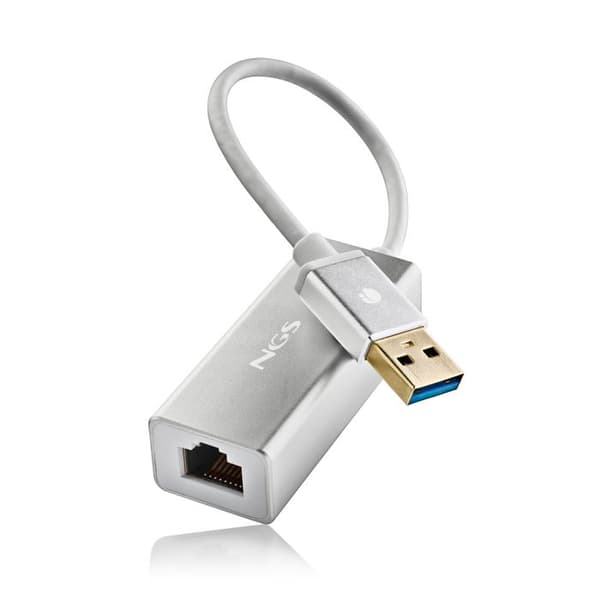 USB 3.0 nätverksadapter - NGS - HACKER 3.0 - RJ45 - 1Gbps - 15cm - Plug and Play