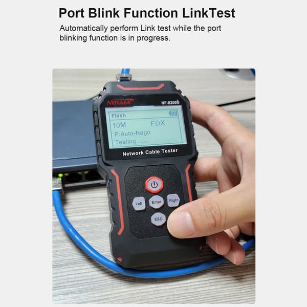 POE Wire Checker, Digital & Analog Tilstande, 500m Længdemåling, Kabelfejlfinding
