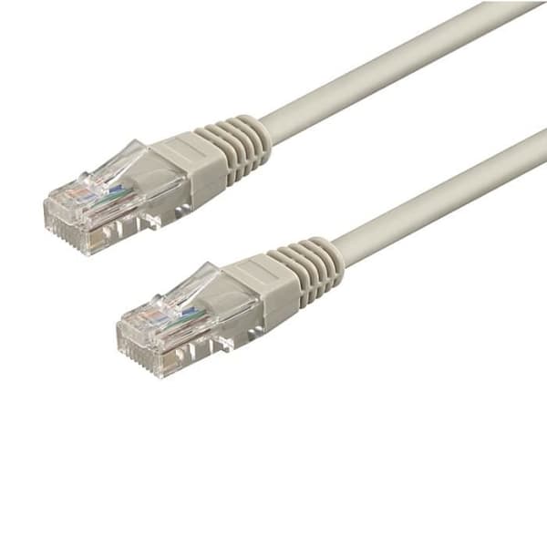 WP WPC-PAT-6U100, 10 m, Cat6, U-UTP (UTP), RJ-45, RJ-45, Grå