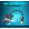 Miniatyrbild 2 av 5: Ljudadapter 1 till 2, digital optisk kabelsplitter, ljudadapter för fiberoptik, fiberfördelaradapter