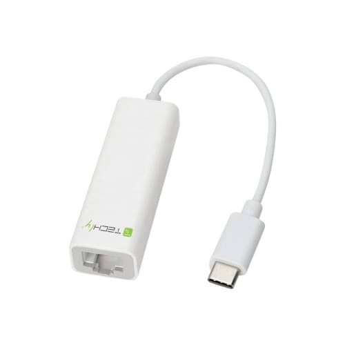 TECHly Converter Cable Adapter USB 3.1 Type CM to Gigabit Ethernet - nätverksadapter - USB 3.1 Vit