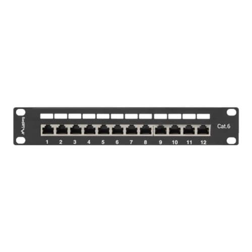 Lanberg PPF6-9012-B - patch-panel - 1U - 10" Svart