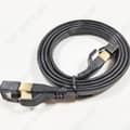 Miniatyrbild 2 av 4: TD® RJ45 platt Ethernet-kabel 1 m Svart Cat 8 High Speed Ethernet nätverksanslutningskabel Kategori 8 Standardkabel UTP-skärmad kabel